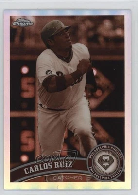 2011 Topps Chrome Sepia Refractor /99 Carlos Ruiz #21 - Image 1 of 2
