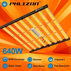 Phlizon Fold 640W Luz de Crecimiento Espectro Completo Samsungled Regulable Plantas de Interior - Imagen 1 de 12