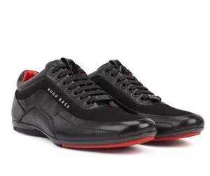 Hugo Boss SNEAKERS LEATHER & CARBON FIBER Size EUR 41 USA 8 - Picture 1 of 9