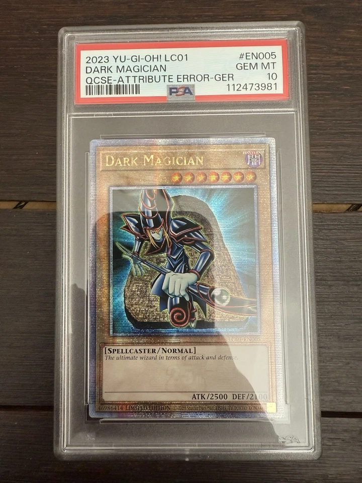 Yugioh 2023 Dark Magician LC01-EN005 Quarter Century Secret Rare PSA 10 Attribut - Image 1 of 1