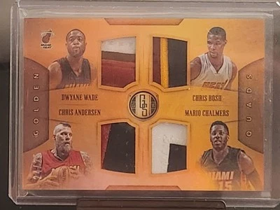 2015-16 Gold Standard Wade/Andersen/Bosh/Chalmers - Golden Quads - Heat #/25 - image 1 of 3