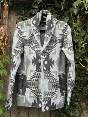Men’s Women’s Aztec Southwestern American Rag Cotton Button Up Cardigan Sized S - Image 1 of 4