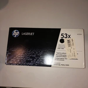 HP 53X Q7553X High Yield Original LaserJet Toner Cartridge - Black - Zdjęcie 1 z 10