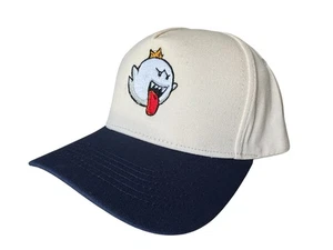 Baseball 5 Panel Cap King Boo Embroidered Patch, SnapBack Cap Unisex On Ten/blau - Bild 1 von 6