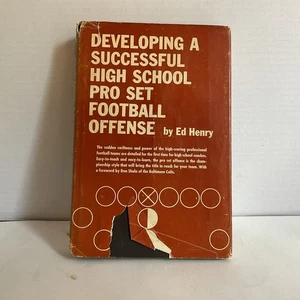 Developing A Successful High School Pro Set Football Offense Ed Henry 1968 HC - Imagen 1 de 8