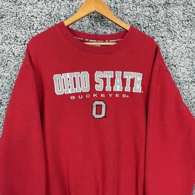 Ohio State Buckeyes Sudadera Adulto XL Rojo Fútbol Cuello Redondo Pullover Suéter Foto 1 de 4