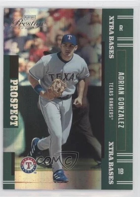 2005 Playoff Prestige Prospect Xtra Bases Green /50 Adrian Gonzalez #172 - Image 1 of 2