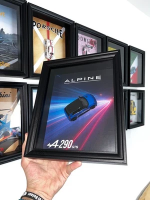 Cadre voiture Alpine A290 "GTS" échelle 1/43 - Image 1 of 4