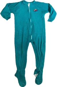 Vintage Carters Sleepwear One Piece Footed Green Pajamas Size 6 *Flaw*! 🍀 - Picture 1 of 20