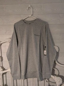 Johnnie O Sweatshirt mit Rundhalsausschnitt neu mit Etikett grau Pullover L Preppy Golf Surf NFL  - Bild 1 von 8