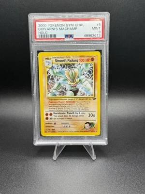 Giovanni’s Machamp Holo 2000 Pokémon Gym Challenge Giovanni 6/132 PSA 9 MINT - Image 1 of 2
