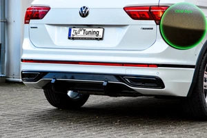 Heckansatz Diffusor Ausätze 2.tlg ABS für VW Tiguan 2 AD1 FL mit R-Line OEM Opt. - Bild 1 von 4