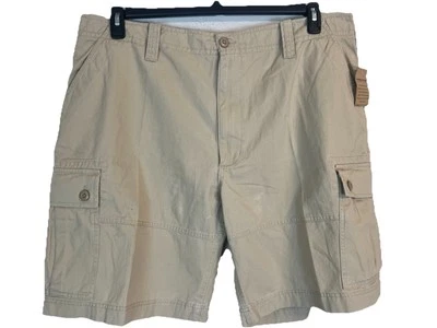 Short de carga masculino cáqui Falls Creek frente plana. Tamanho 42. 100% algodão. - Imagem 1 de 4