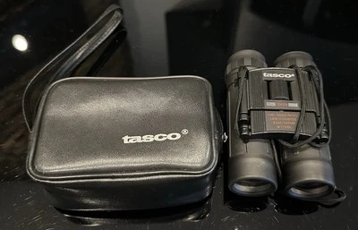 Tasco Black 12x25 Fully Coated Optics 240FT/1000YDS 80M/1000M #178RB Binoculars - Image 1 of 4