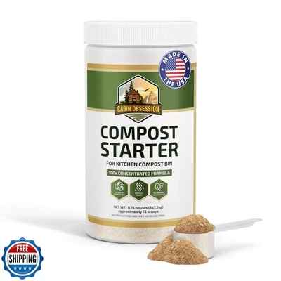 Arrancador de compost - Acelerador de compost 100x concentrado todo natural para contar Foto 1 de 4