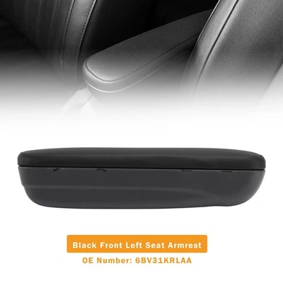 Black Front Left Seat Armrest 6BV31KRLAA For Fiat 500 Abarth 2016-2019 U1 Foto 1 de 4