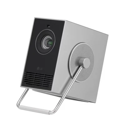 LG HU710PB CineBeam Q 500 Lumens Small UHD 4K Projector with Built-in Speakers - Image 1 of 4