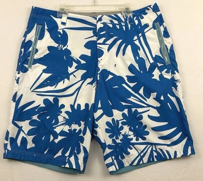 Pantalones Cortos de Tablero Puma Para Hombres Hawaianos Florales Talla XL Azul Blanco  Foto 1 de 4