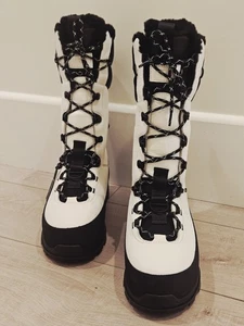 NEU UGG Größe M9/W10 UNISEX SHASTA HOCH WINTER WEISS LEDER STIEFEL WOLLE STIEFEL  - Bild 1 von 11