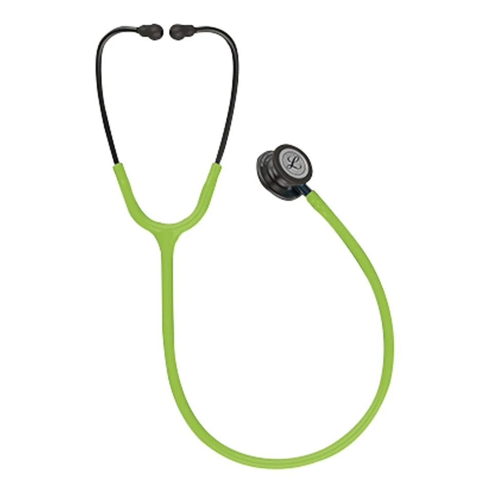 3M Littmann Classic III Stethoscope 5875 Smoke Lime Green Double Head Medical - Image 1 of 4