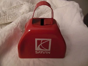 Saturn Kuhglocke vom Rock & Roll Marathon 3" Zoll groß neu im Beutel Metall Kuhglocke - Bild 1 von 4