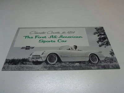 Folheto Original Original do Corvette Chevrolet Verde Folheto Anúncio Triplo J - Imagem 1 de 4