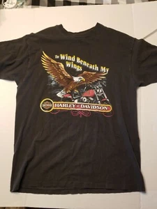 Vintage 1990 Harley Davidson The Wind Beneath My Wings Shirt Single Stitch - Picture 1 of 4