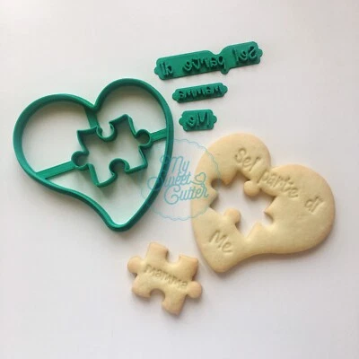 MY SWEET CUTTER Festa Mamma Sei Parte DMe Amore Love Puzzle Cuore Formina Biscotti Cookie Cutter