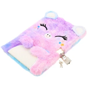 Cute Notebook Plush Secret Diary Diary with Lock Adorable Writing Notebook - Picture 1 of 17