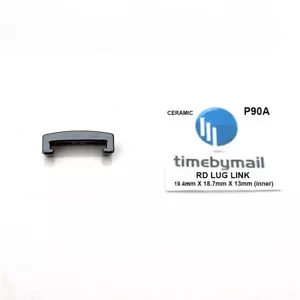 Para RADO CERÁMICA Estuche con extremo de lengüeta ENLACE 19,4 mm X 13 mm Reloj Correa Parte P90A - Imagen 1 de 6