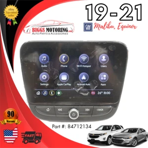 2019-2021 Chevy Malibu Equinox Radio Control Information Display Screen 84712134 - Picture 1 of 10