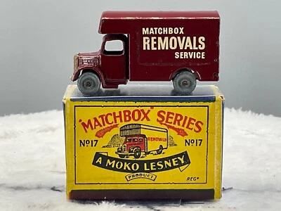 Moko Matchbox LesneyNo.17A Bedford Removal's Van 1956 N,MINT in Orig Box,N.O.S - Image 1 of 4