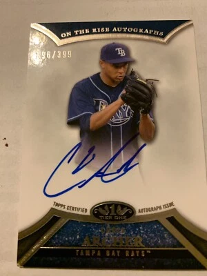 Chris Archer 2013 Topps Tier 1 Auto 196/399 TB Rays Pittsburgh Pirates - Image 1 of 3