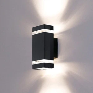 1002 LED Outdoor Wall Lamp, Aluminum Up/Down outside Wall Light Exterior Wall Sc - Picture 1 of 8