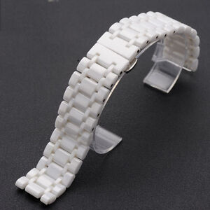 Ceramic Black White strap bracelet band fits RADO DiaMaster men women