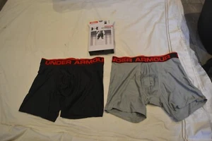 NEW Under Armour Tech Boxerjock Boxer Brief - 2 Pack 6 Inch - SZ MEDIUM MD M - Picture 1 of 1
