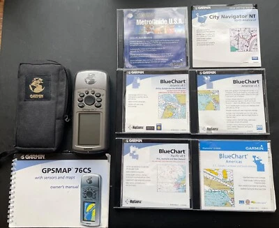 Garmin GPSMAP 76cs Handheld plus Garmin BlueChart CD-ROMs - Image 1 of 4