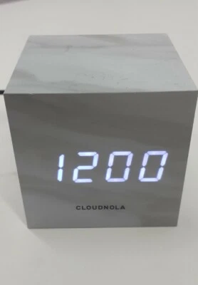 Cloudnola Block Clock 3-in-1 LED Alarm Clock Calendar Temperature 12/24H  - Image 1 of 4
