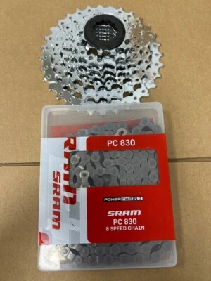 SRAM 7-Speed Power Pack – PG-730 Cassette 12-32T + PC-830 Chain 114 Links – BOX - Image 1 of 4
