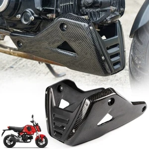 CARBON BELLY PAN UNDER CRANK FAIRING GUARD COVER FOR HONDA GROM 125 2021-2025 - Picture 1 of 14