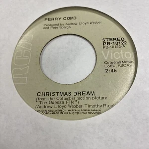 Perry Como – Christmas Dream / Christ Is Born - RCA 45 RPM Record - VG - Picture 1 of 2