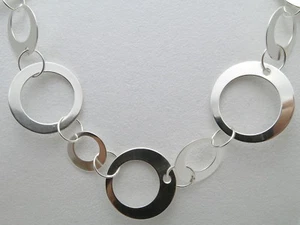 DISEÑO MADURO - CADENA DE FANTASÍA - HECHO A MANO POR ORFEBRERÍA PROPIA - PLATA 925 - Imagen 1 de 8