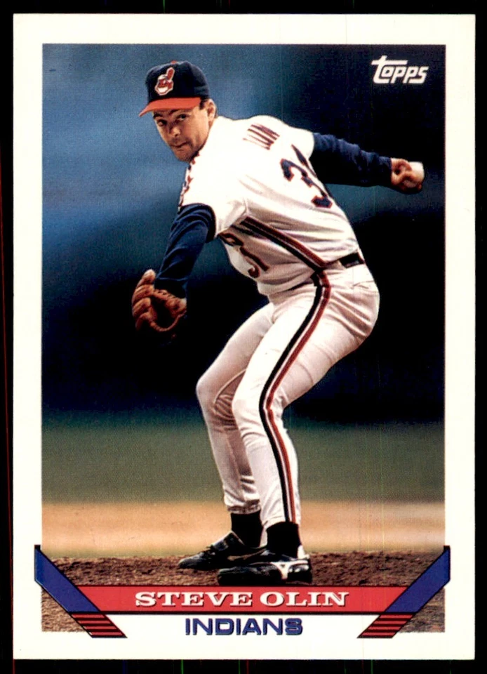1993 Topps Steve Olin Baseball Cards #167 - Image 1 of 2