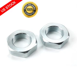 AXLE LOCK NUTS (2) FOR YAMAHA BREEZE, GRIZZLY 125, BLASTER 200, BANSHEE 350 - Picture 1 of 6