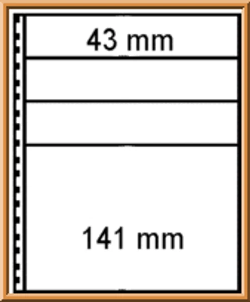 Lindner 081 Feuilles de classement Omnia, noire - à l'unité - Photo 1/1