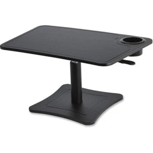 Victor High Rise Collection Height Adjustable Laptop Stand w/ Storage Cup Black - Afbeelding 1 van 12