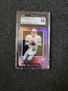 1997 Skybox E-X2000 Football Troy Aikman #7 - CGC 10! GS4 - Picture 1 of 2