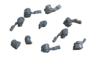 Warhammer Bretonnian Bits Knights Men at Arms Köpfe (10, sortiert Muster abgebildet) - Bild 1 von 1