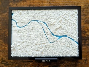 Berlin Germany 3D City Map Custom 3D Street Map City Poster Print - Picture 1 of 5