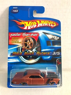 Hot Wheels FASTER THAN EVER FTE - 1964 Buick Riviera 2005 Muscle Mania #103 - Image 1 of 3